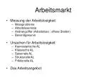 Arbeitsmarkt - slide 1