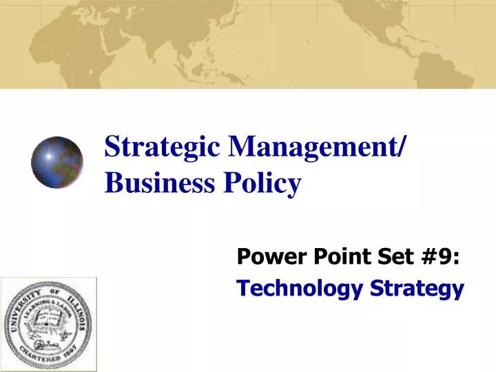 strategic management business policy