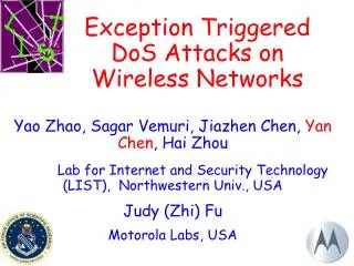 Exception Triggered DoS Attacks on Wireless Networks