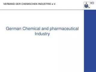 German Chemical and pharmaceutical Industry