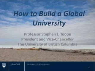 How to Build a Global University