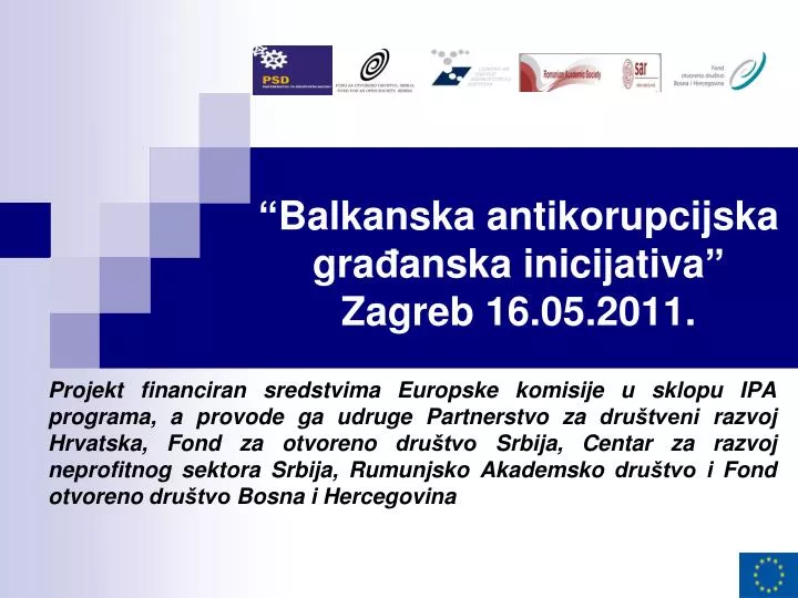 balkanska antikorupcijska gra anska inic i jativa zagreb 16 05 2011