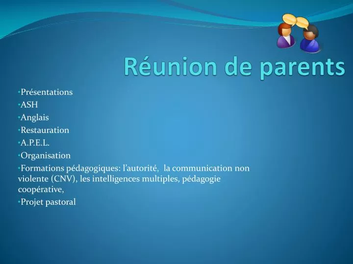 r union de parents