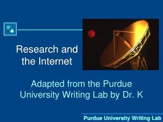 Research and the Internet