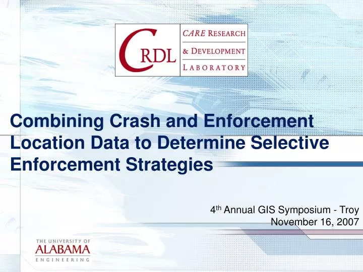 combining crash and enforcement location data to determine selective enforcement strategies