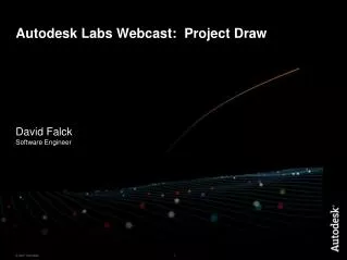 Autodesk Labs Webcast: Project Draw