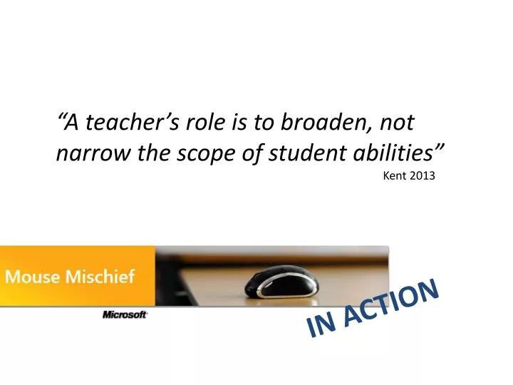 a teacher s role is to broaden not narrow the scope of student abilities