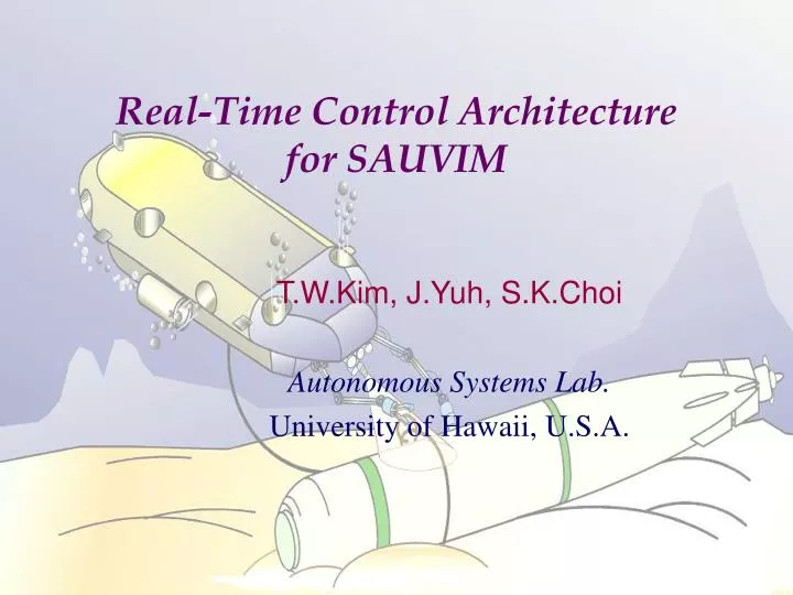 real time control architecture for sauvim