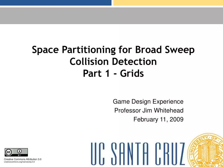 space partitioning for broad sweep collision detection part 1 grids