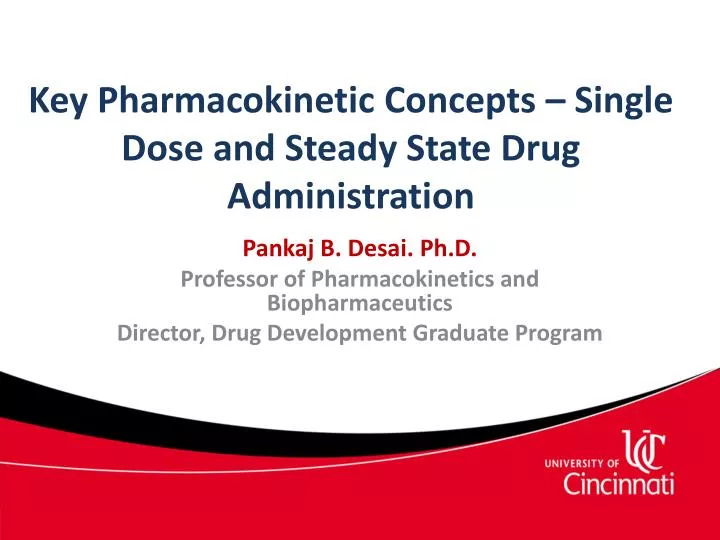 key pharmacokinetic concepts single dose and steady state drug administration