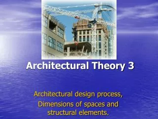 Architectural Theory 3