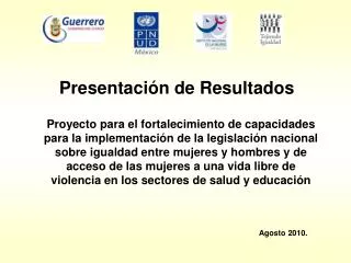 presentaci n de resultados