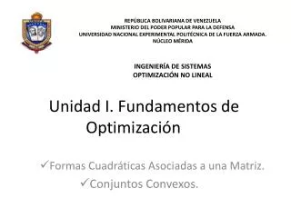 unidad i fundamentos de optimizaci n