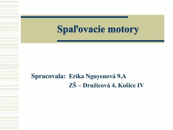 spa ovacie motory