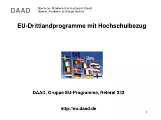 eu drittlandprogramme mit hochschulbezug