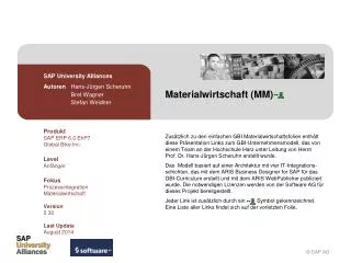 Materialwirtschaft (MM)