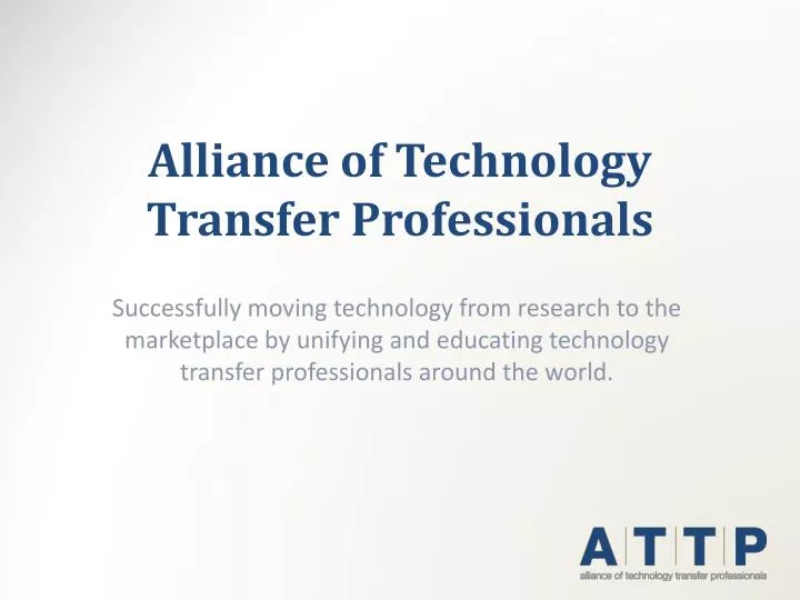 alliance of technology transfer professionals