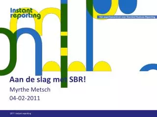 aan de slag met sbr