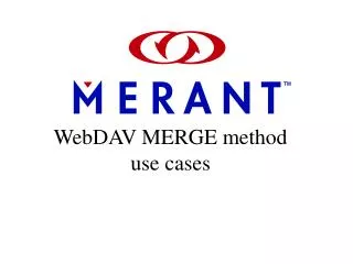 WebDAV MERGE method use cases