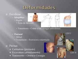 deformidades