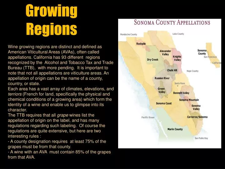 growing regions