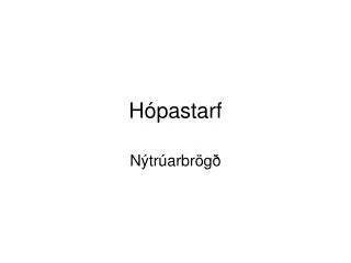 h pastarf