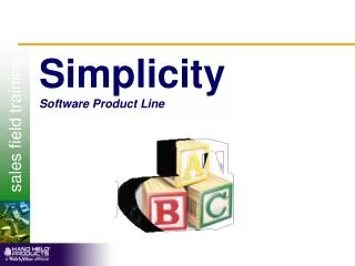 Simplicity Software Product Line