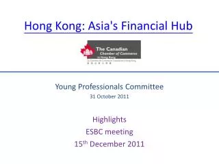 Hong Kong: Asia's Financial Hub