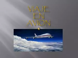 viaje en avion