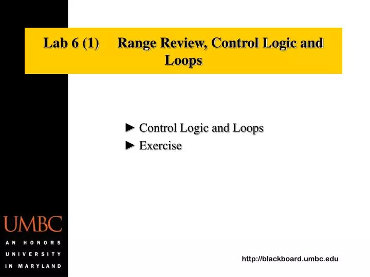 lab 6 1 range review control logic and loops