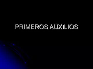 primeros auxilios