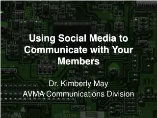 Using Social Media to Communicate with Your Members