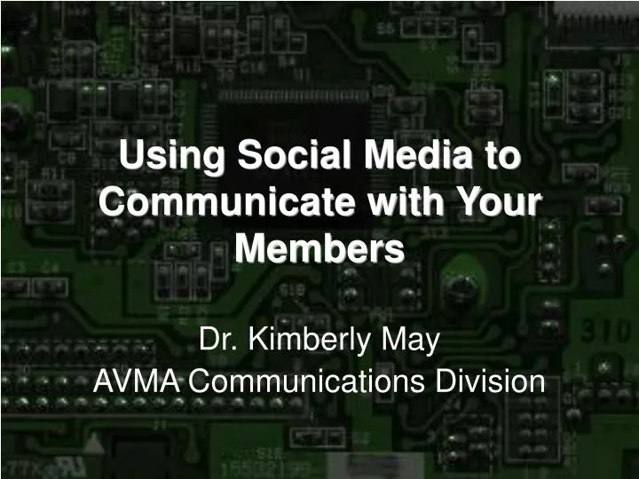 using social media to communicate with your members
