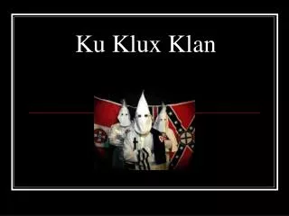 ku klux klan