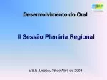 Desenvolvimento do Oral - slide 1