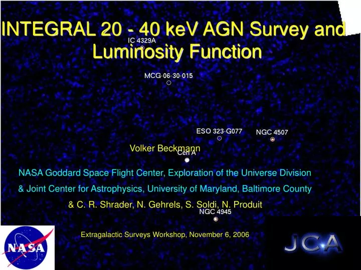 integral 20 40 kev agn survey and luminosity function