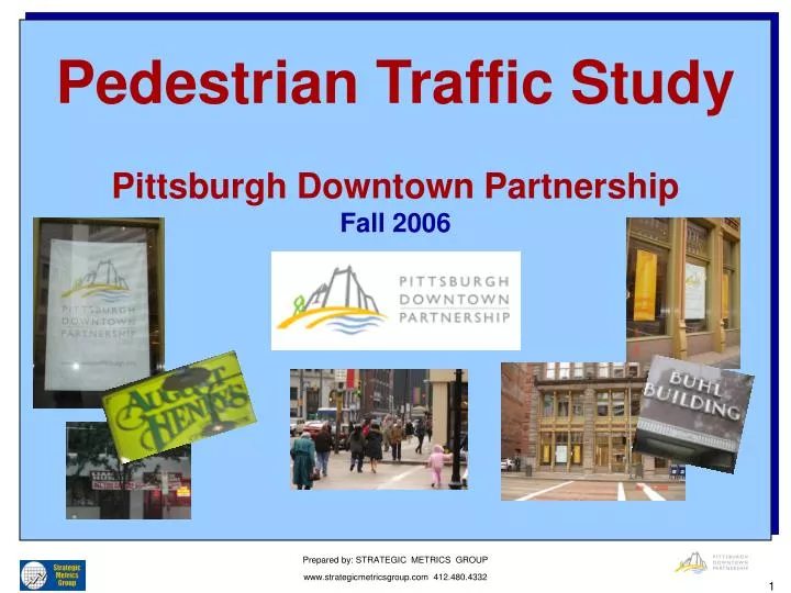 pedestrian traffic study pittsburgh downtown partnership fall 2006