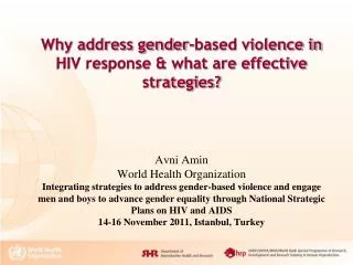 Part 1: Why address gender-based violence in the HIV response?