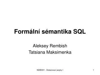 form ln s mantika sql