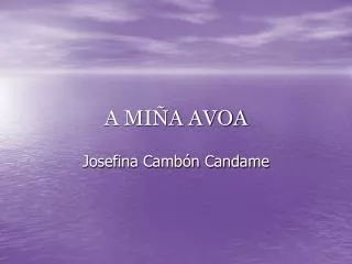 a mi a avoa
