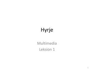 hyrje