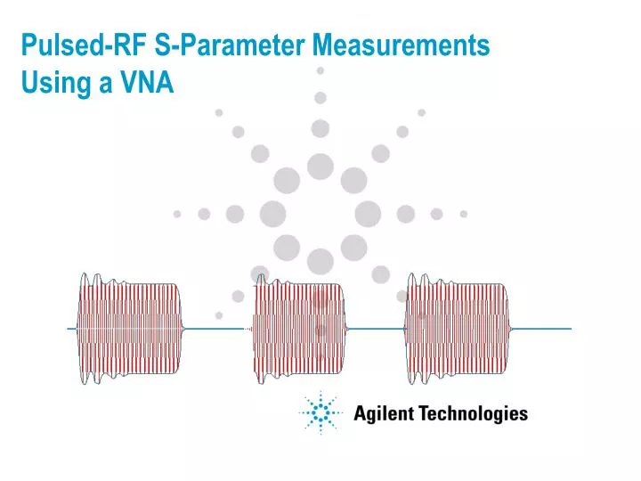 pulsed rf s parameter measurements using a vna