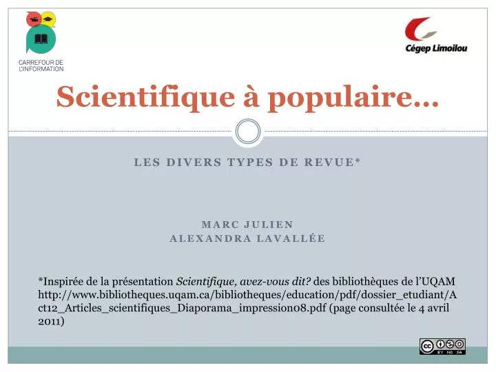 scientifique populaire