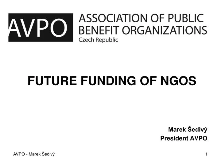 future funding of ngos