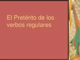 PPT - PRETÉRITO Y COPRETÉRITO. PowerPoint Presentation, Free Download ...