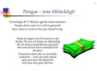 pengar inte tillr ckligt