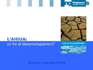 l aigua un fre al desenvolupament