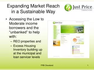 Expanding Market Reach in a Sustainable Way