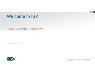 Welcome to ISV
