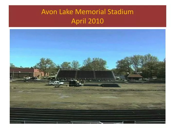 avon lake memorial stadium april 2010